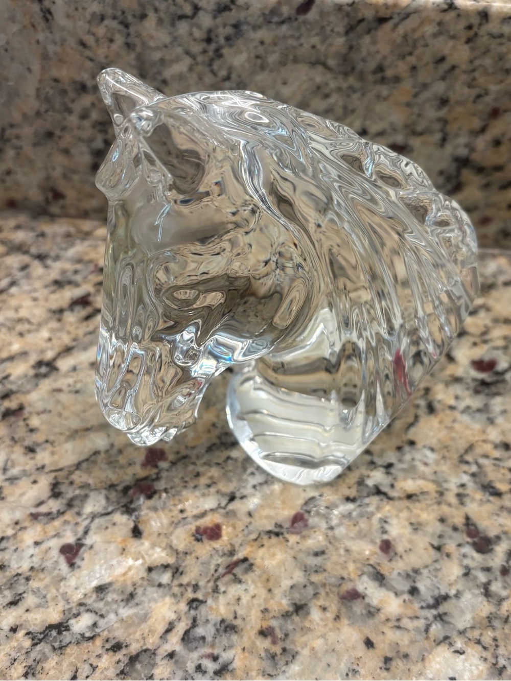 Waterford Crystal Horse Head Figurine – 5.5" Clear Lead Crystal